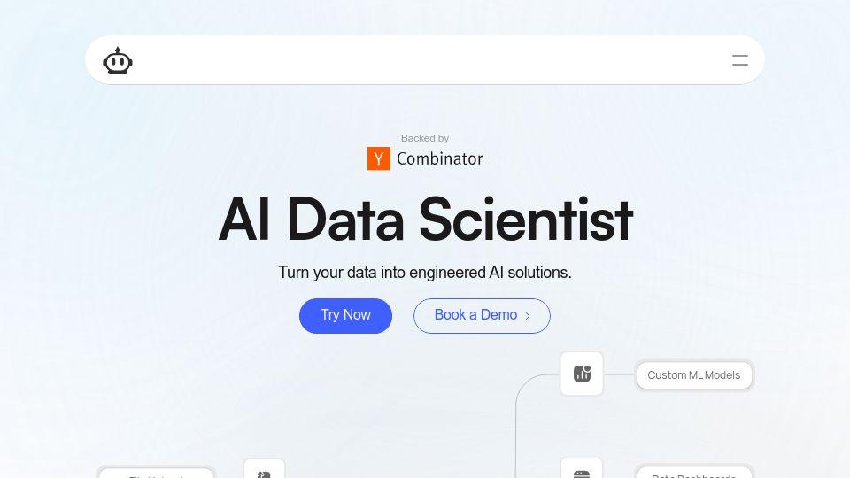 Screenshot of plexe.ai: Launch HN: Plexe (YC X25) – Build production-grade ML models from prompts
