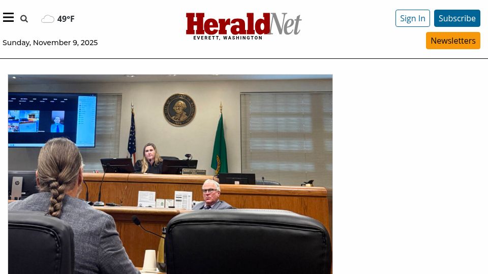 Screenshot of heraldnet.com: Judge denies request to exempt Flock footage from Public Records Act
