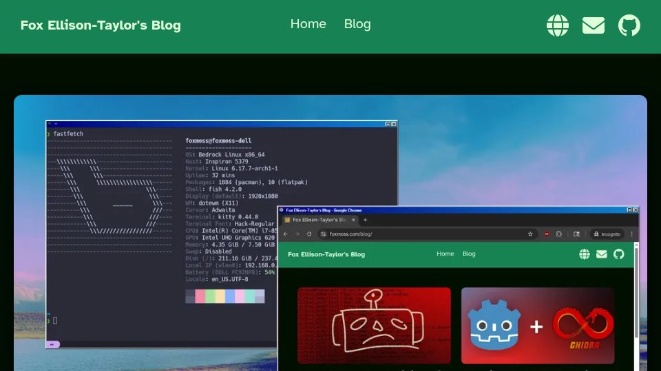 Screenshot of foxmoss.com: Replacing My Window Manager with Google Chrome