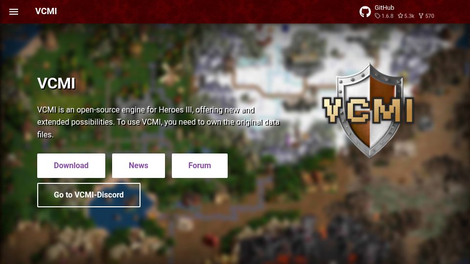 Screenshot of vcmi.eu: VCMI: An open-source engine for Heroes III
