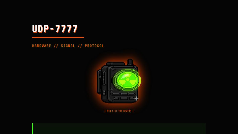 Screenshot of udp7777.com: Show HN: A pager