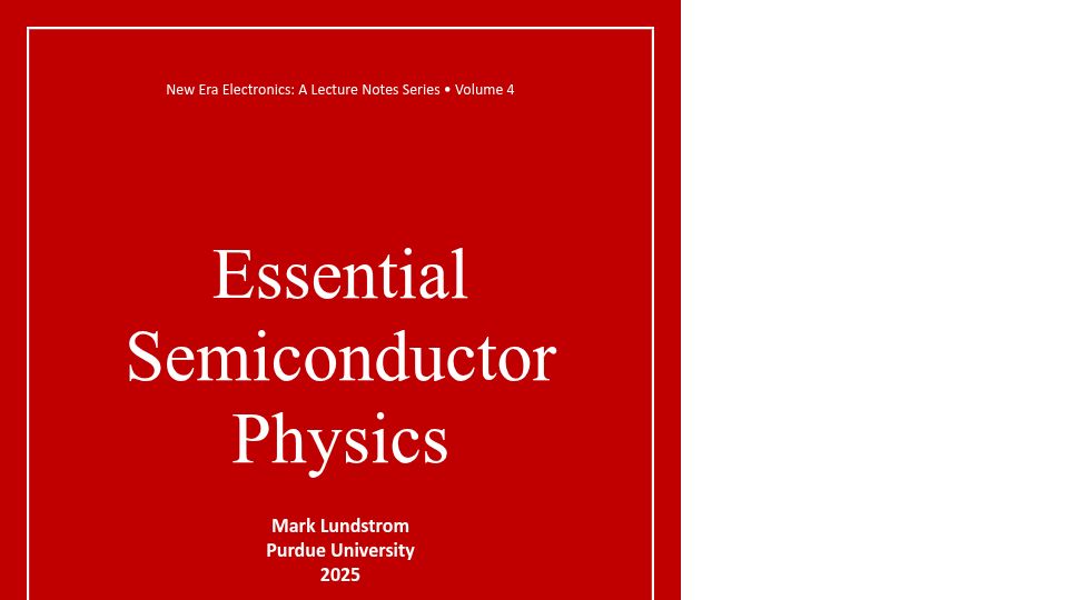 Screenshot of nanohub.org: Essential Semiconductor Physics [pdf]