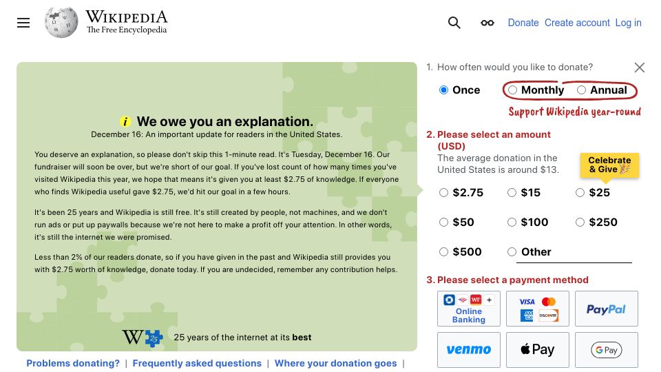 Screenshot of en.wikipedia.org: Mark V Shaney