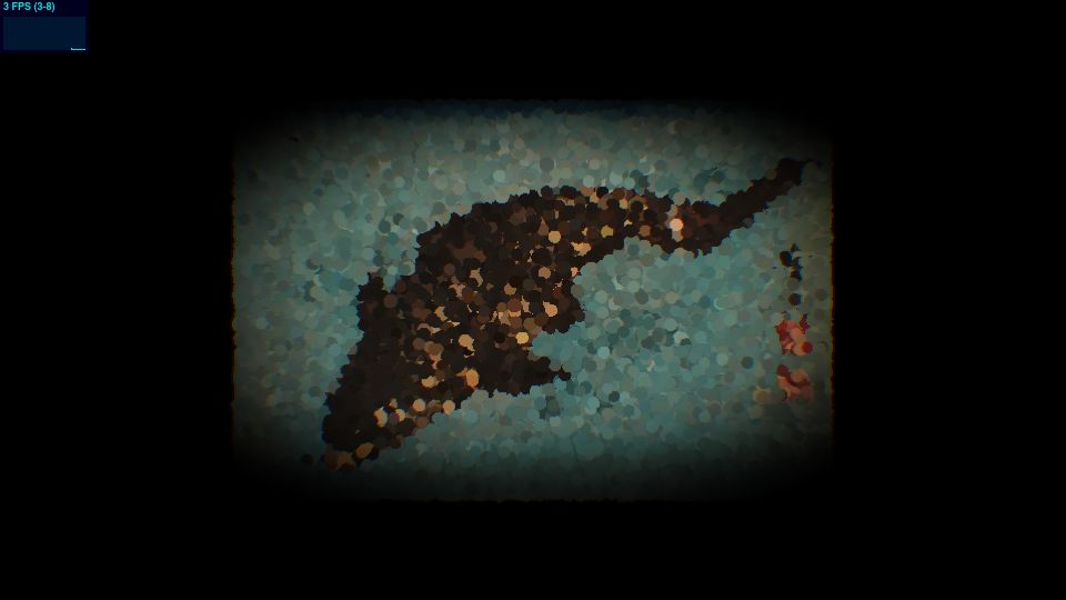 Screenshot of creative-art-points.vercel.app: Living Particle System