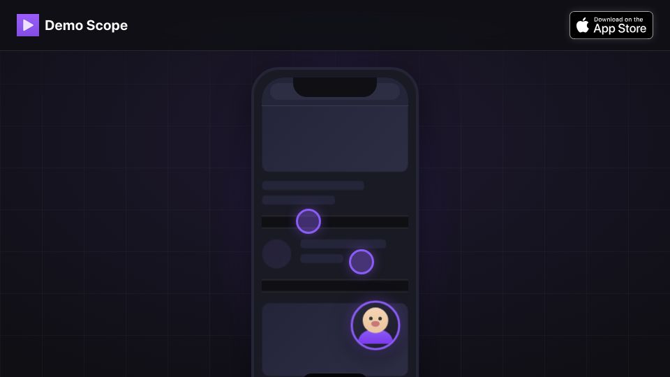 Screenshot of demoscope.app: Show HN: I Made Loom for Mobile