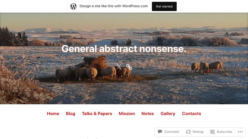 Screenshot of matteocapucci.wordpress.com: Mathematicians don't care about foundations (2022)