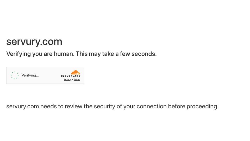 Screenshot of servury.com: Privacy doesn't mean anything anymore, anonymity does