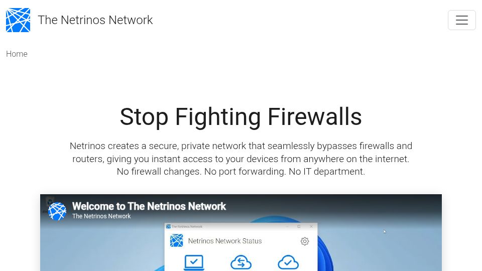 Screenshot of netrinos.com: Show HN: Netrinos – A keep it simple Mesh VPN for small teams