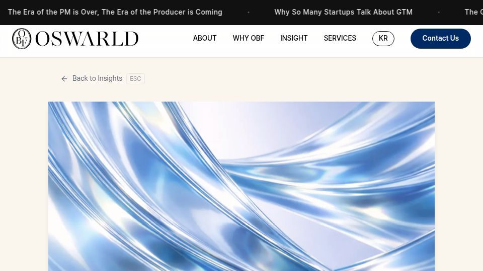 Screenshot of oswarld.com: Why 'The Global Market' Is an Irresponsible Phrase