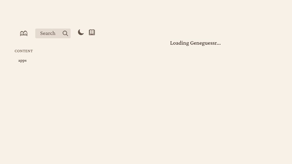 Screenshot of geneguessr.brinedew.bio: Show HN: GeneGuessr – a daily biology web puzzle