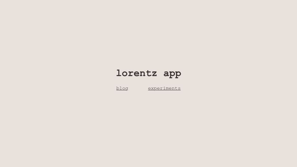 Screenshot of lorentz.app: Go away Python