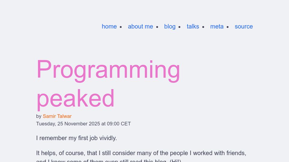 Screenshot of functional.computer: Programming peaked