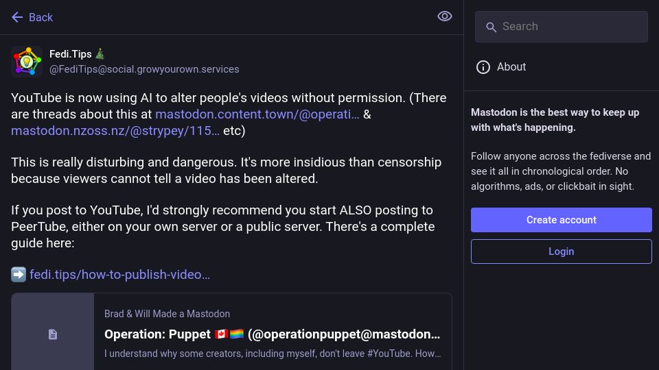Screenshot of ynetnews.com: YouTube caught making AI-edits to videos and adding misleading AI summaries