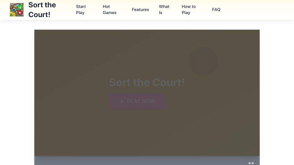 Screenshot of sort-the-court.com: Sort the Court – A Free King Simulator Where You Rule with Yes or No