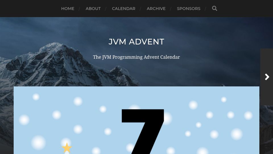 Screenshot of javaadvent.com: Java Hello World, LLVM Edition