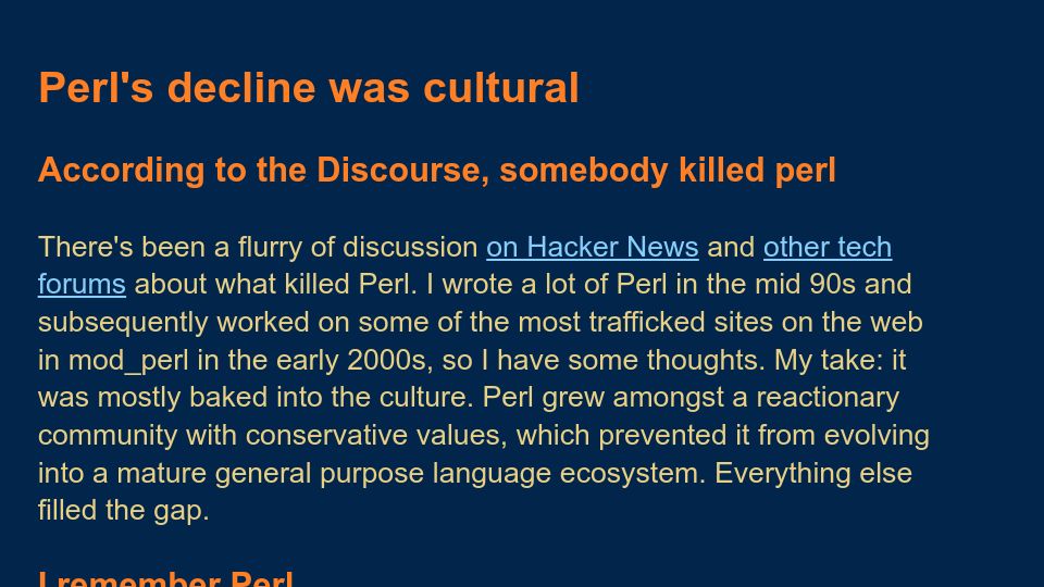 Screenshot of beatworm.co.uk: Perl's decline was cultural