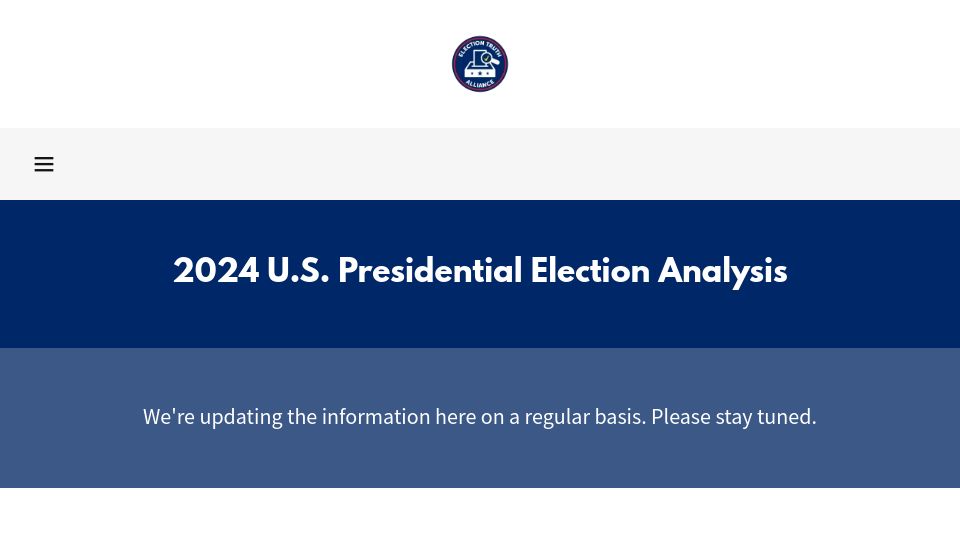 Screenshot of electiontruthalliance.org: Clark County Election Analysis