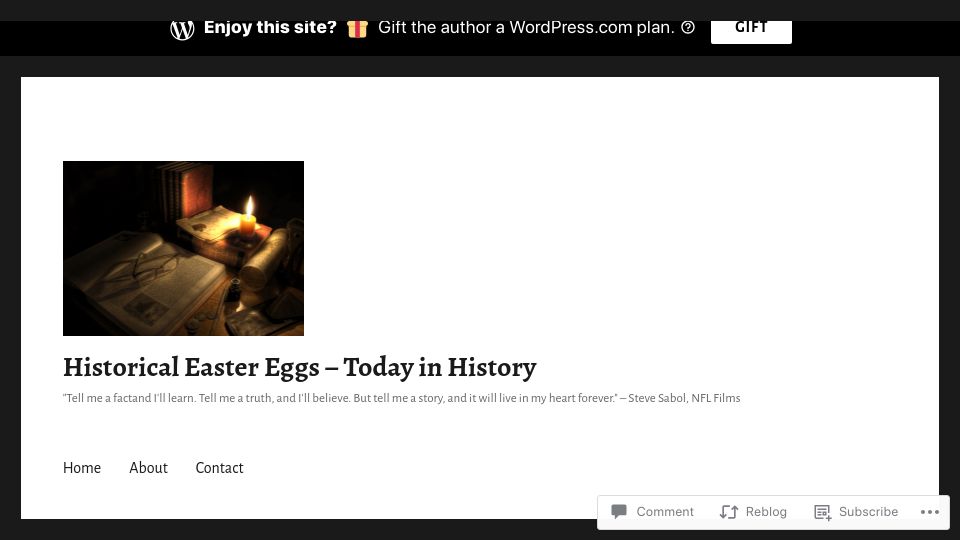 Screenshot of todayinhistory.blog: February 22, 1985 Operation Beluga