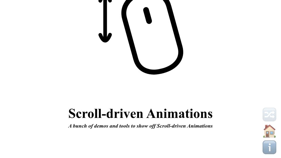 Screenshot of scroll-driven-animations.style: Scroll-Driven Animations