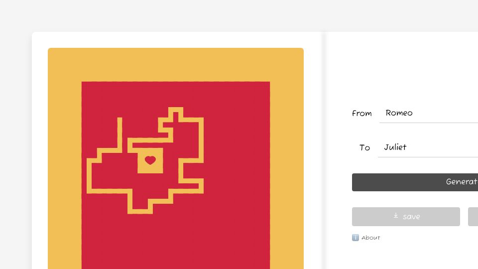 Screenshot of love.berk.es: Show HN: A unique generated maze to share with your valentine