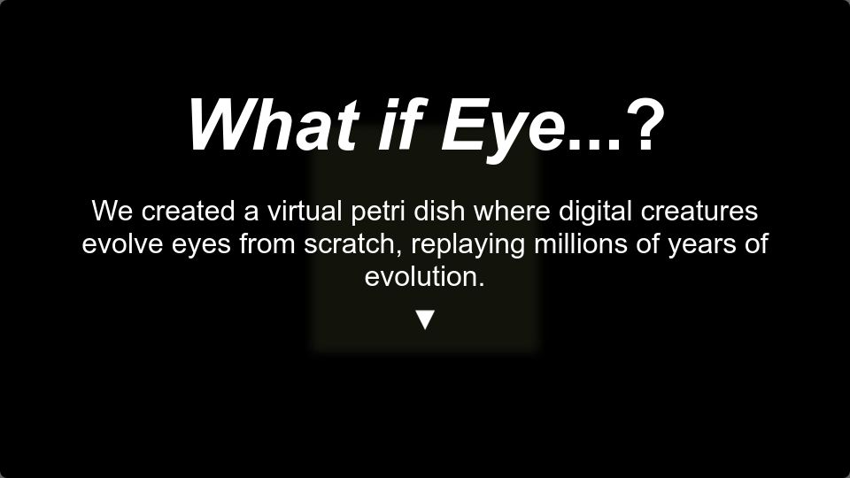 Screenshot of eyes.mit.edu: What if Eye...?