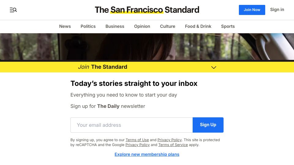 Screenshot of sfstandard.com: San Francisco homelessness: Park ranger helps one person at a time