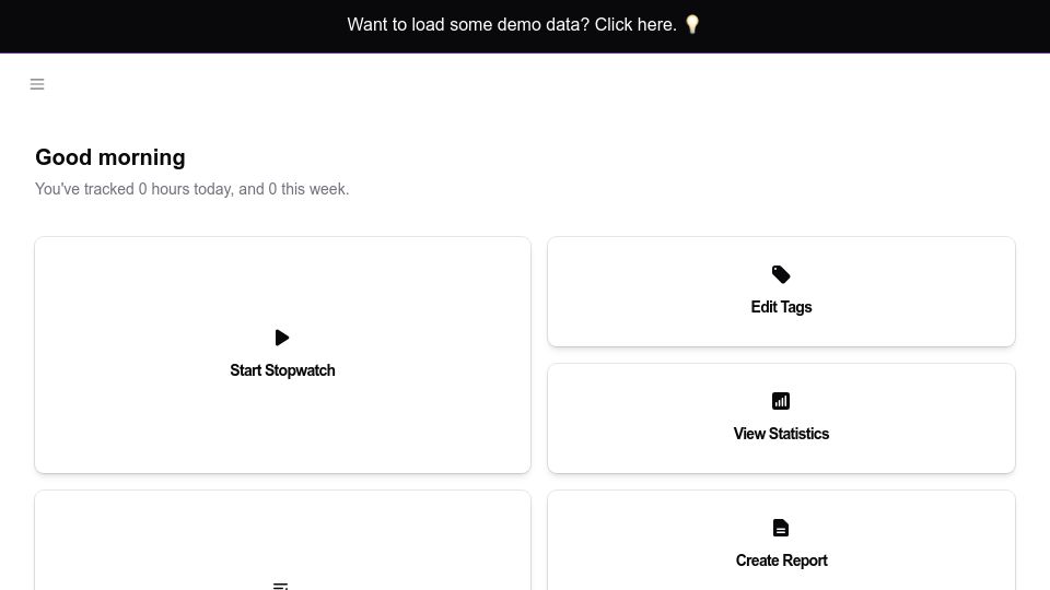 Screenshot of timeretain.com: Show HN: TimeRetain – A browser-based personal time tracker, no sign-up needed