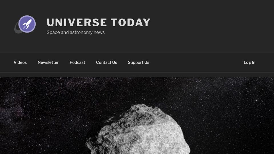 Screenshot of universetoday.com: NASA Downgrades the Risk of 2024 YR4 to Below 1%