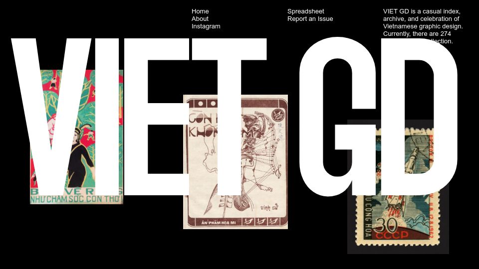 Screenshot of vietgd.com: Vietnamese Graphic Design