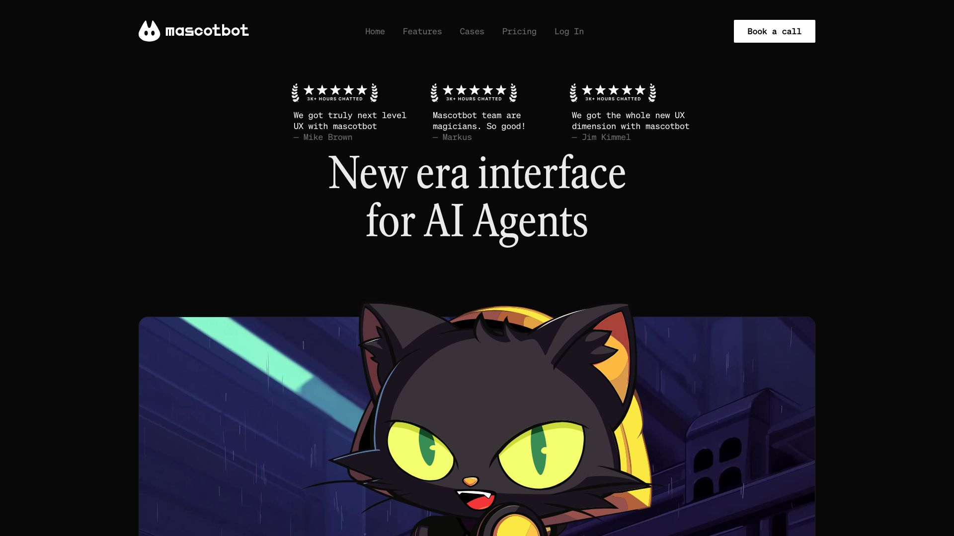 Screenshot of mascot.bot: Mascotbot: Real-Time, Engaging Avatar SDK for Al Agents