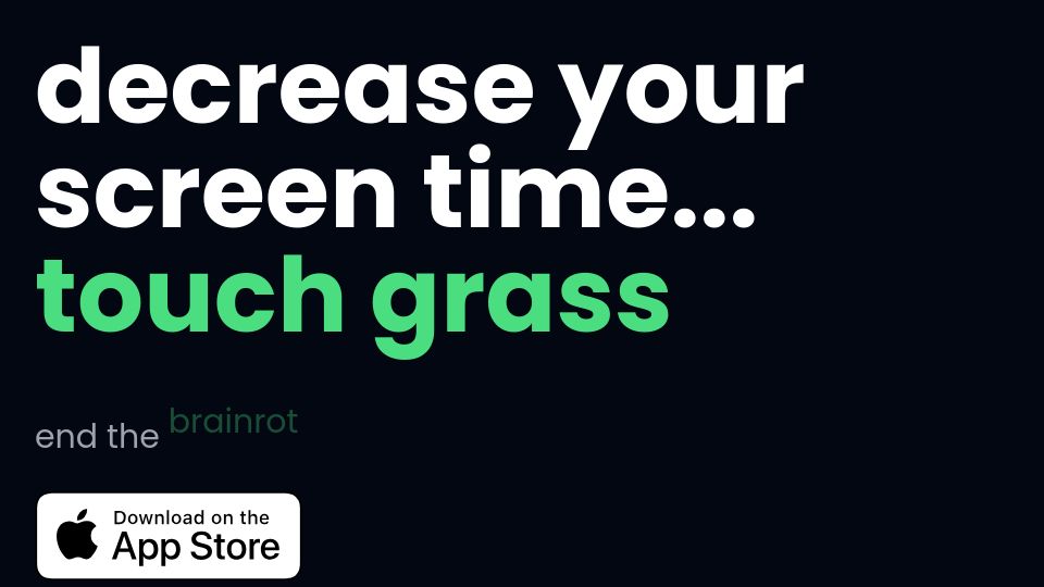 Screenshot of touchgrass.now: Show HN: I built an app to stop me doomscrolling by touching grass