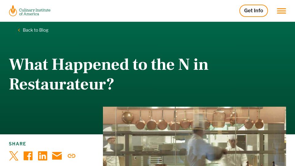 Screenshot of ciachef.edu: What happened to the n in restaurateur?