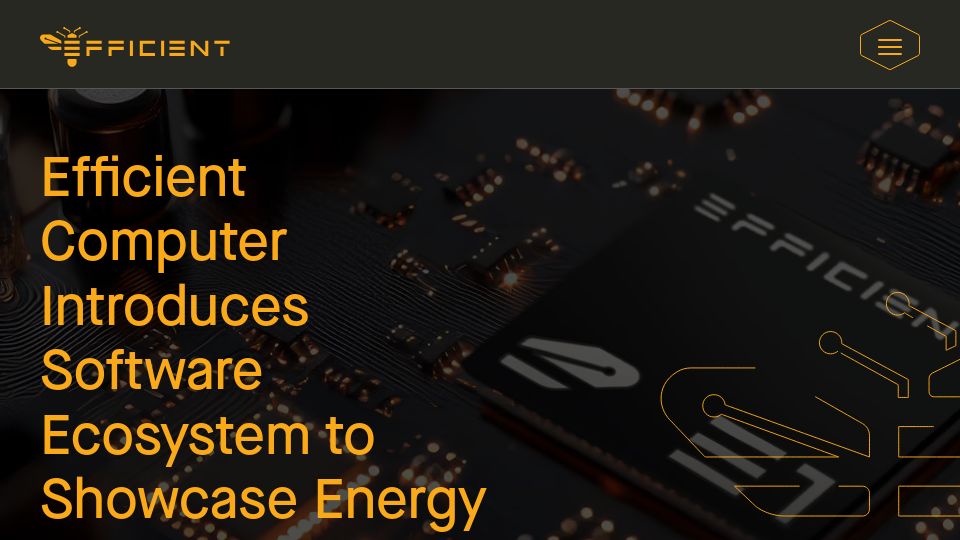 Screenshot of efficient.computer: Show HN: Compiler Playground for energy-efficient embedded dataflow processor