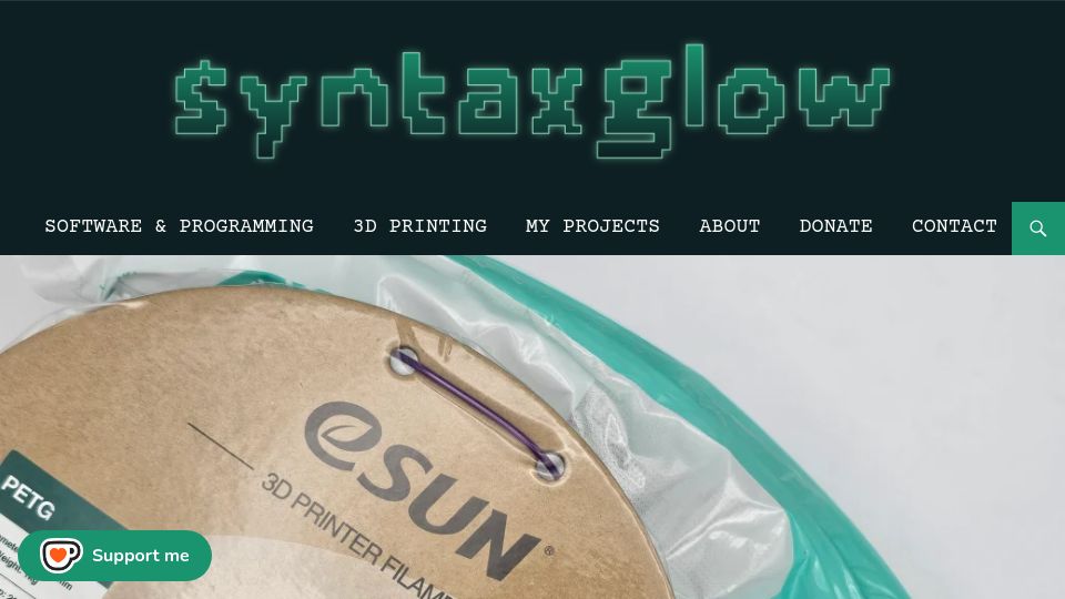 Screenshot of syntaxglow.com: How to Store and Dry Your 3D Filament: Full Guide