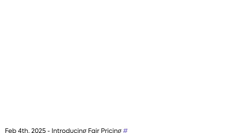 Screenshot of kagi.com: Fair Pricing