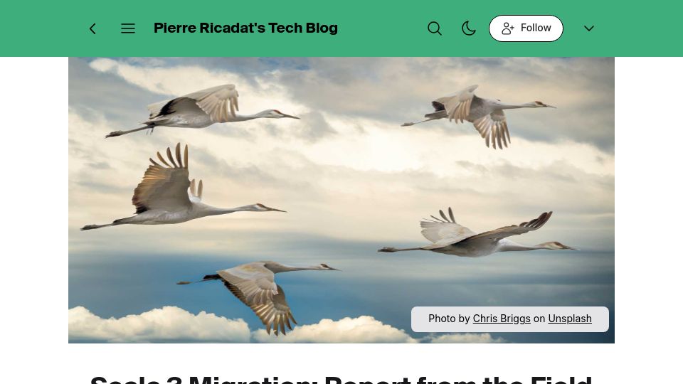 Screenshot of blog.pierre-ricadat.com: Scala 3 Migration: Report from the field