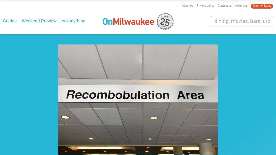 Screenshot of onmilwaukee.com: The Recombobulation Area (2023)