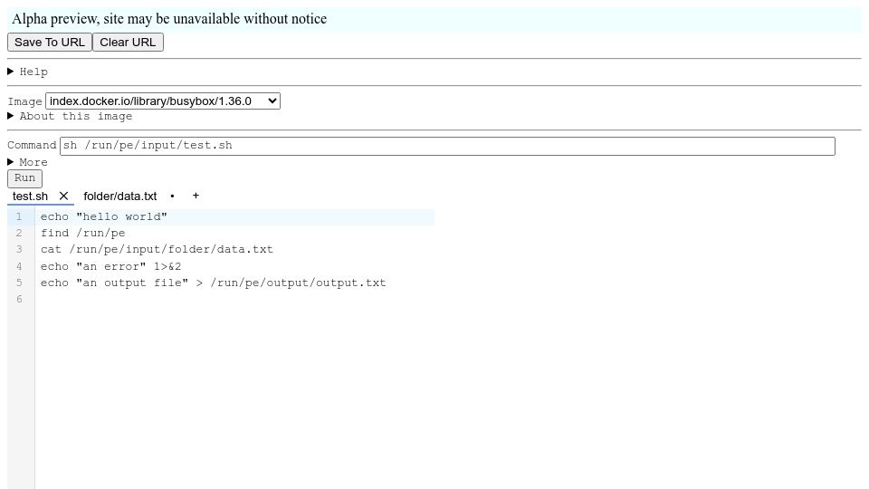 Screenshot of programexplorer.org: Show HN: Program Explorer, a container playground