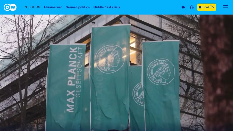 Screenshot of dw.com: Abuse of power at Germany's elite research institution [video]