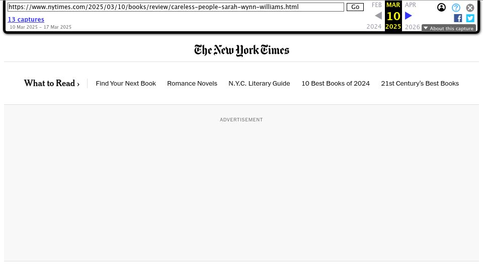 Screenshot of web.archive.org: A Facebook Insider's Exposé Alleges Bad Behavior at the Top