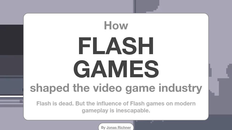 Screenshot of flashgamehistory.com: How Flash games shaped the video game industry (2020)