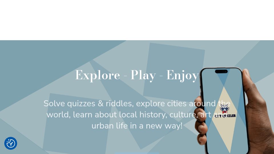 Screenshot of cityquizler.com: Looking for beta testers for my GPS based game