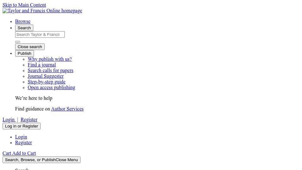 Screenshot of tandfonline.com: Human Perception of Dog Emotions Is Influenced by Extraneous Factors