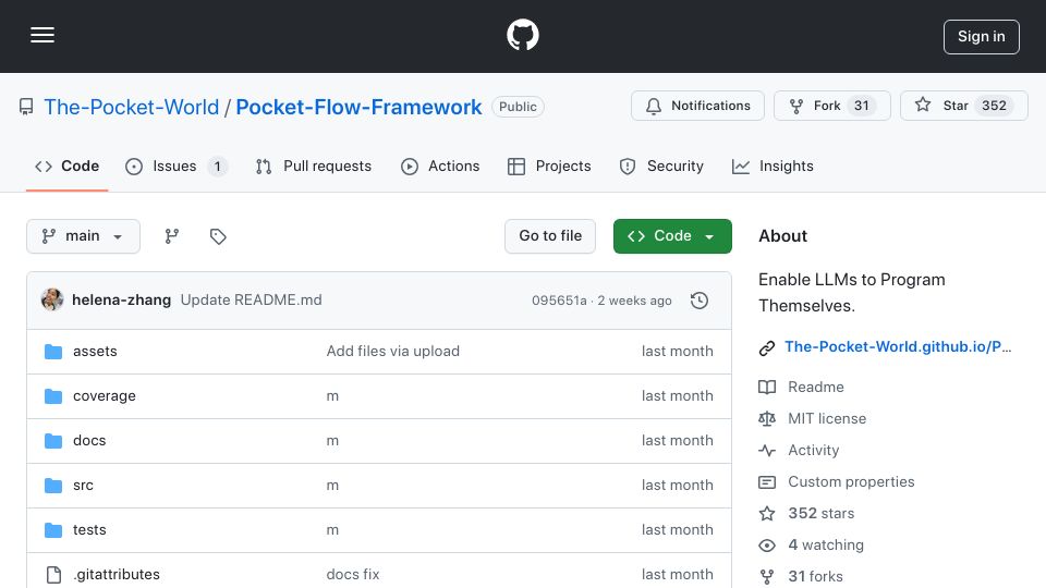 Screenshot of github.com: Show HN: Minimal JavaScript/TS framework that made us 10k in 10 days
