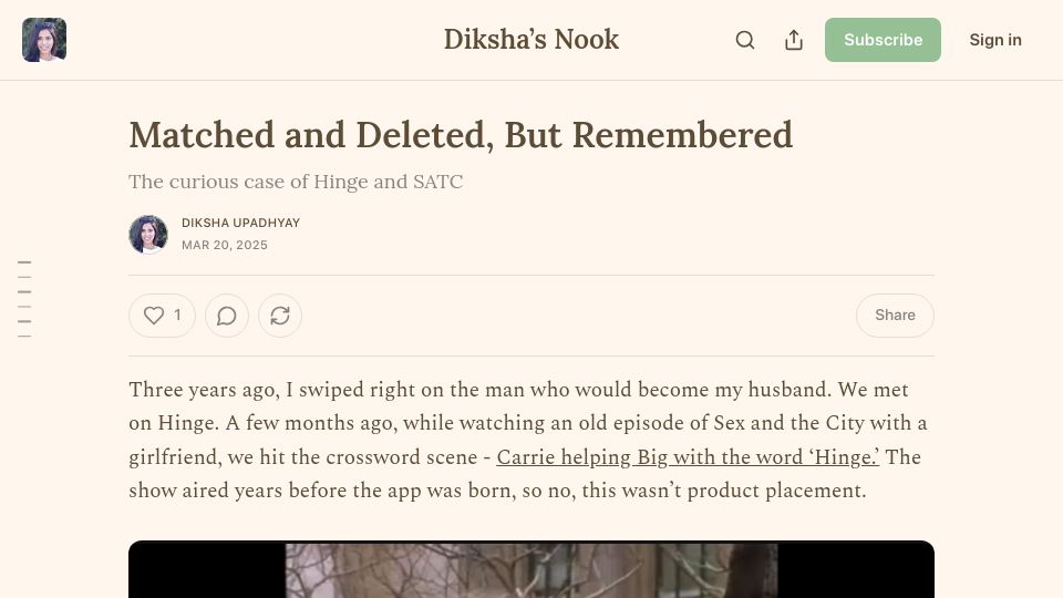 Screenshot of dikshaupadhyay.com: Matched and Deleted