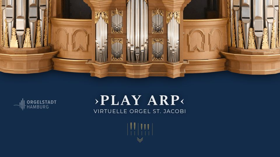 Screenshot of orgelstadt-hamburg.de: Play the Virtual Organ from Arp Schnitger