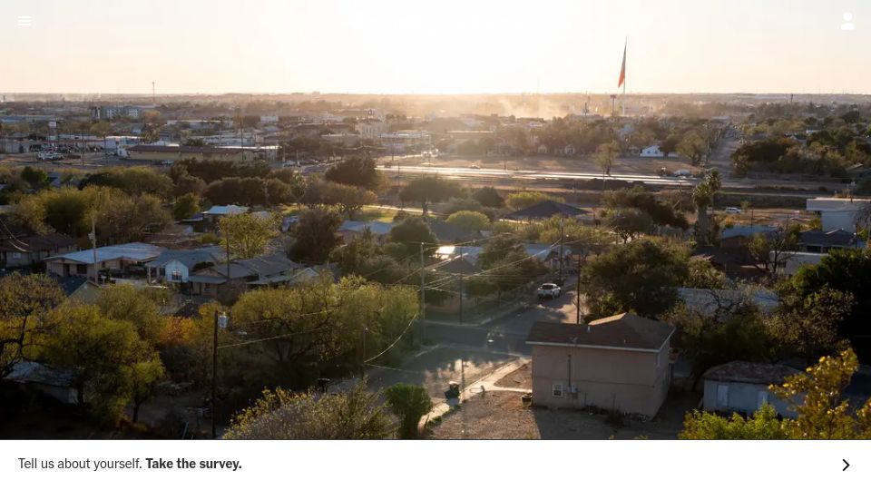 Screenshot of nytimes.com: In Jail Without a Lawyer: How a Texas Town Fails Poor Defendants