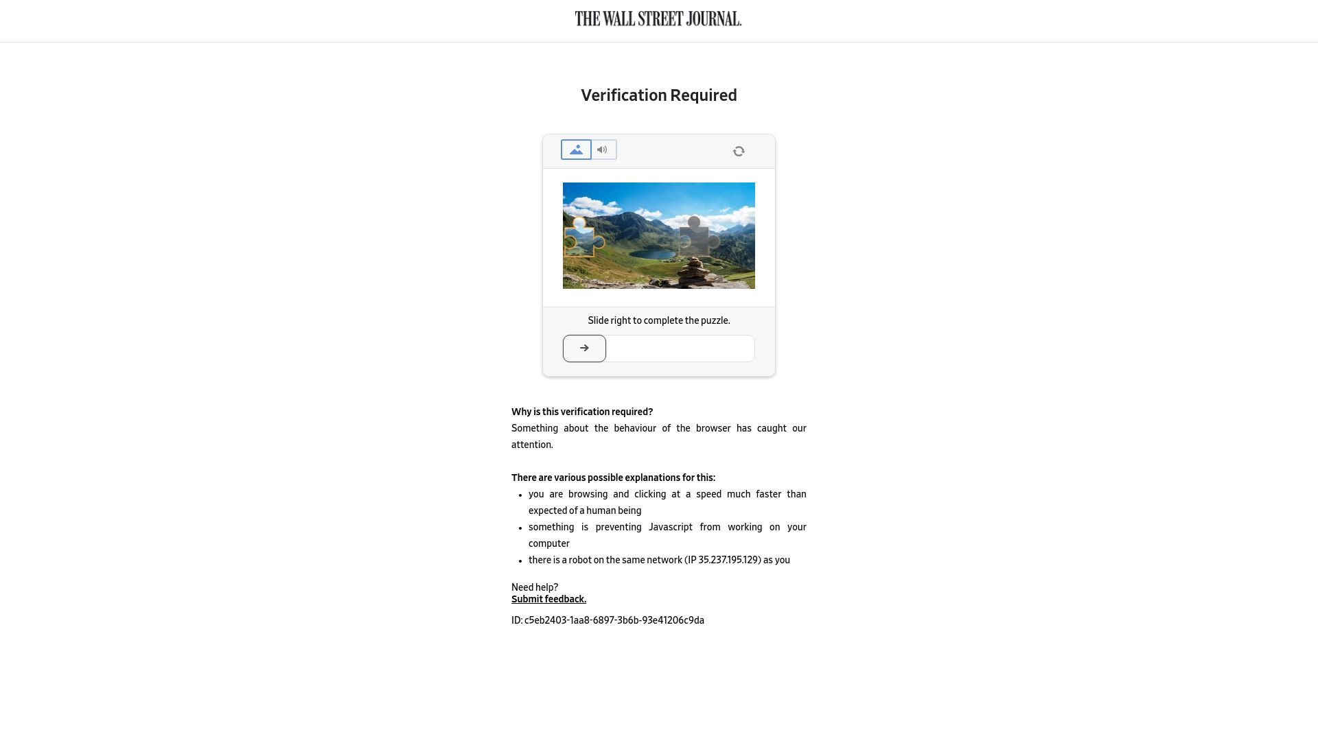 Screenshot of wsj.com: I Quit Google Search for AI–and I'm Not Going Back