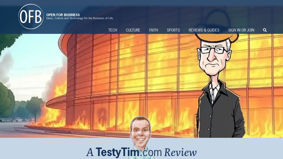 Screenshot of reviews.ofb.biz: Apple needs a Snow Sequoia