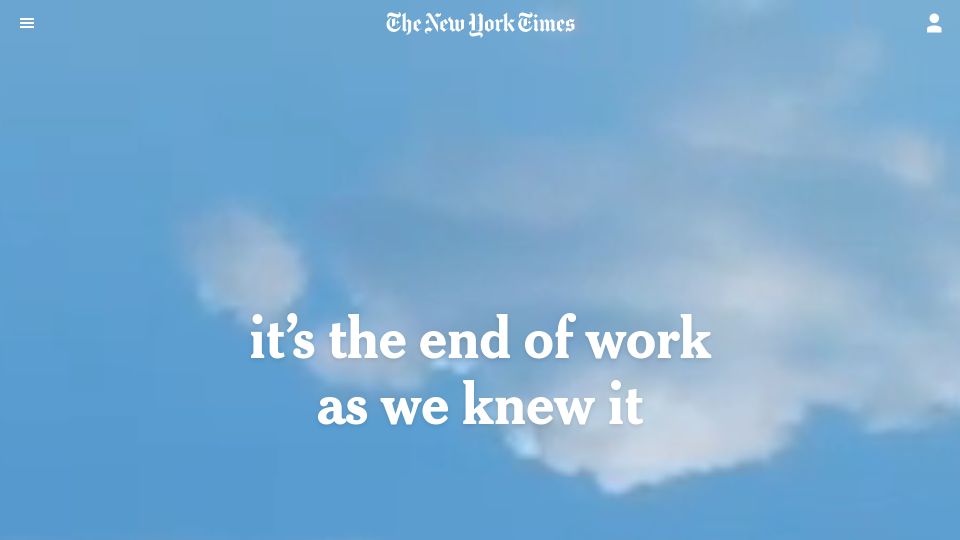 Screenshot of nytimes.com: The Gen X Career Meltdown